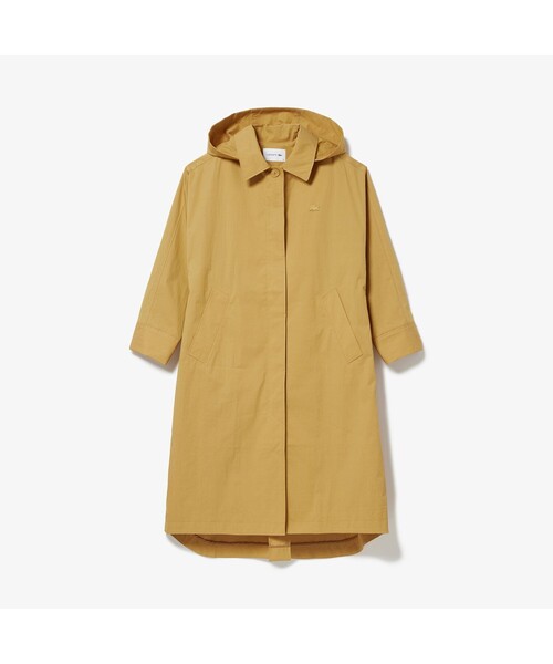 「LACOSTE」 ステンカラーコート 38 ライトベージュ レディース_画像6