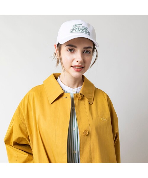 「LACOSTE」 ステンカラーコート 38 ライトベージュ レディース_画像7