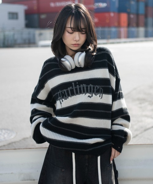 WEGO（ウィゴー） セーター ニット WEGO/アゼアミボーダーニットプル 