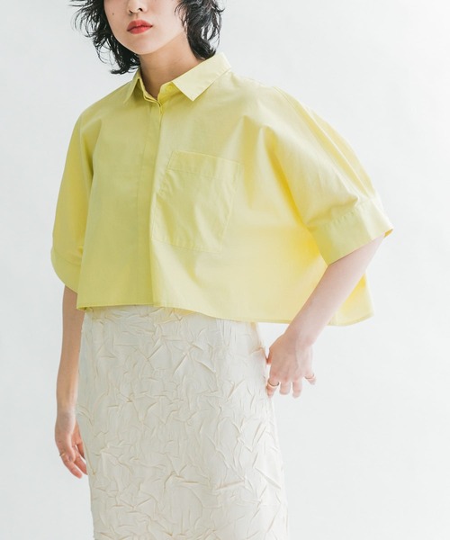 「KBF」 半袖シャツ ONE ラベンダー レディース_画像3