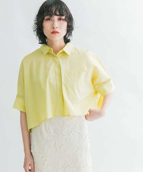 「KBF」 半袖シャツ ONE ラベンダー レディース_画像5