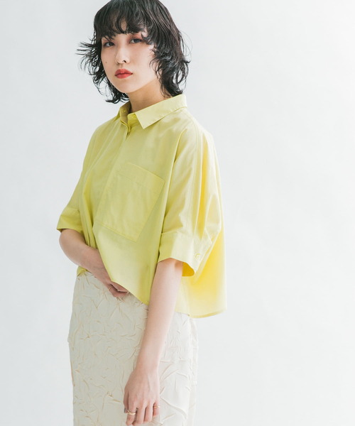 「KBF」 半袖シャツ ONE ラベンダー レディース_画像6