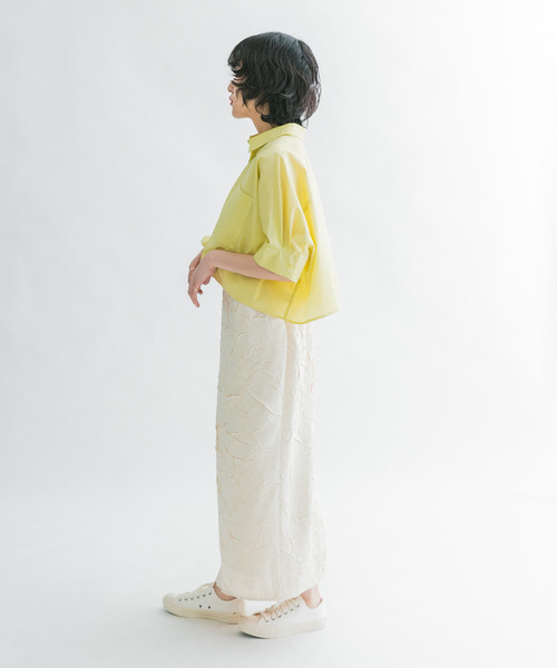 「KBF」 半袖シャツ ONE ラベンダー レディース_画像9
