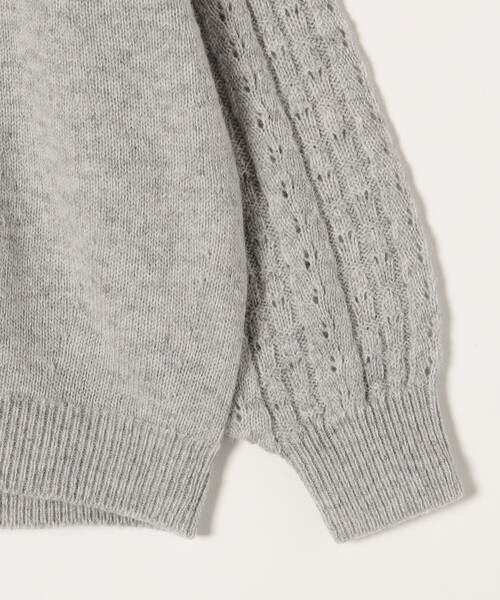 「SHIPS any」 ニットカーディガン ONE SIZE グレー レディース_画像6