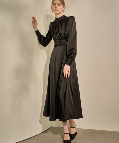 ワンピース＆ドレス ERADIE（エラディエ） ワンピース Satin Stand-Neck Long Dress