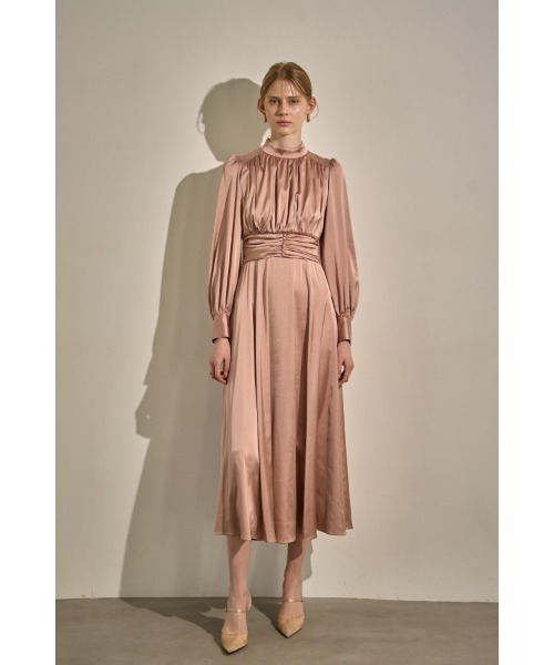ERADIE（エラディエ） ワンピース Satin Stand-Neck Long Dress