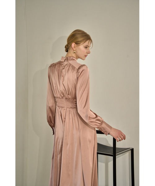 ERADIE（エラディエ） ワンピース Satin Stand-Neck Long Dress
