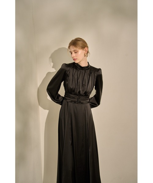 ERADIE(エラディエ) ワンピース Satin Stand-Neck Long Dress ERADIE(エラディエ) ワンピース Satin Stand-Neck Long Dress