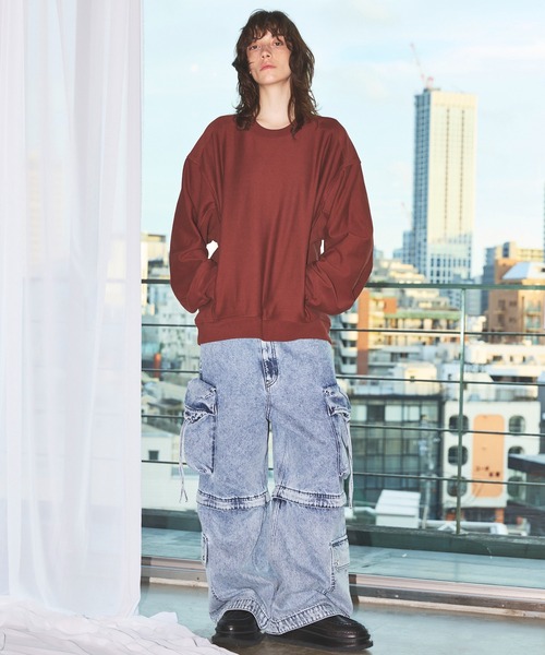 「MAISON SPECIAL」 スウェットカットソー 2 グレー メンズ