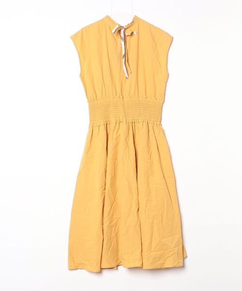ブルーレーベルクレストブリッジ ワンピース 38 ブラウン×イエロー BLUE LABEL CRESTBRIDGE（ブルーレーベルクレストブリッジ