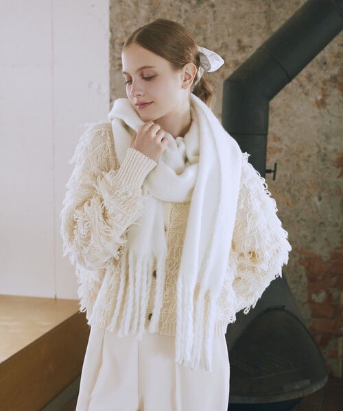 「Maison de FLEUR」 ストール FREE アイボリー レディース_画像5
