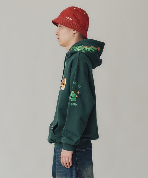 「XLARGE」 プルオーバーパーカー L ブラック メンズ_画像3