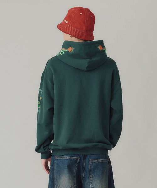 「XLARGE」 プルオーバーパーカー L ブラック メンズ_画像4