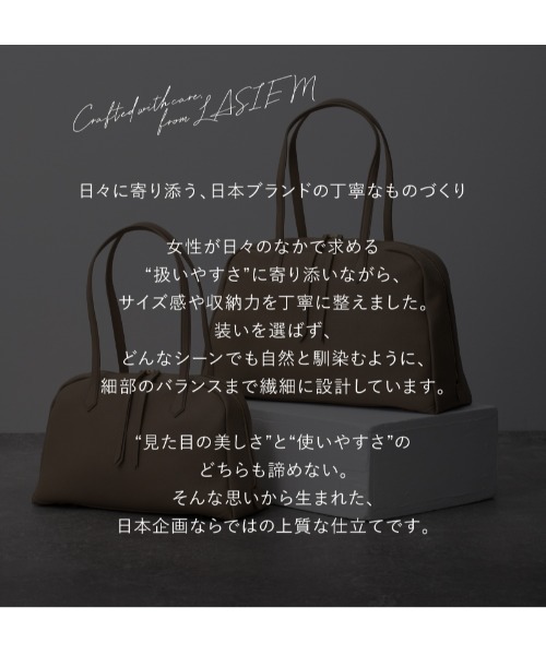 ボストンバッグ トートバッグ S レディース A4 本革 通勤バッグ ハンドバッグ ボストンバッグ フォーマルバッグ 横長 大容量 ファスナー付きの画像