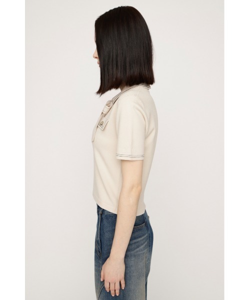 ニット セーター STICH COMPACT KNIT TOPS ステッチコンパクトニットトップス 春服 夏服 レディースの画像