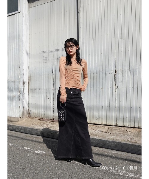 TAJEN：T ブラウス シャツ 「TAJEN:T」TULLE HALTERNECK TOPS/チュール