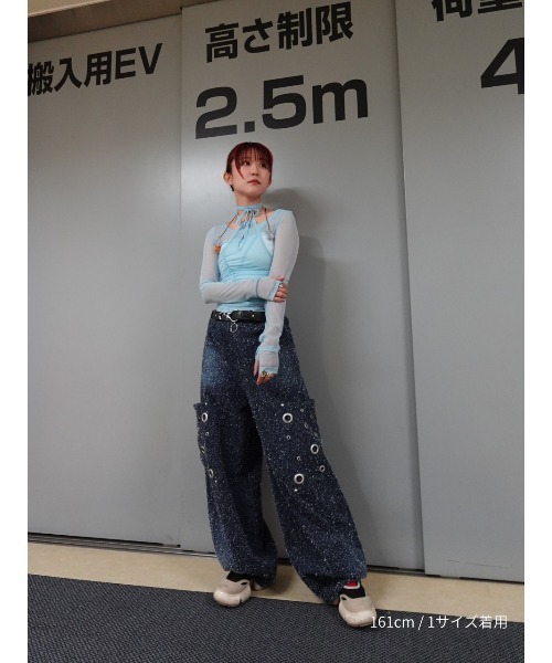 TAJEN：T ブラウス シャツ 「TAJEN:T」TULLE HALTERNECK TOPS/チュール