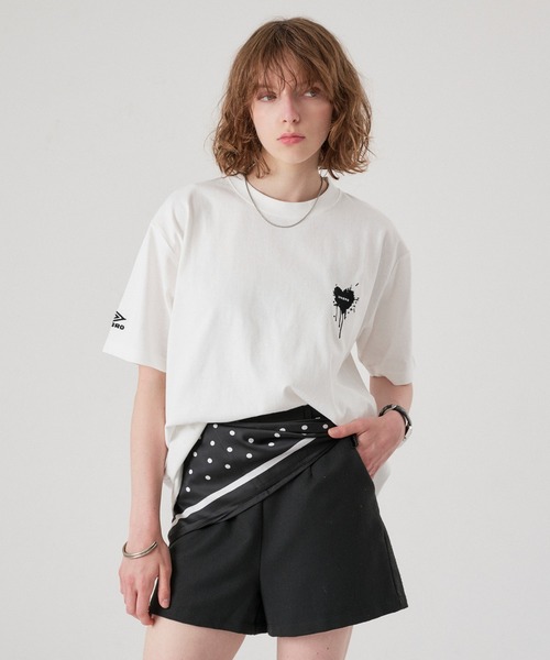 ONCILY（オンシェリー） tシャツ 「 UMBRO 」MELTING HEART LOGO T