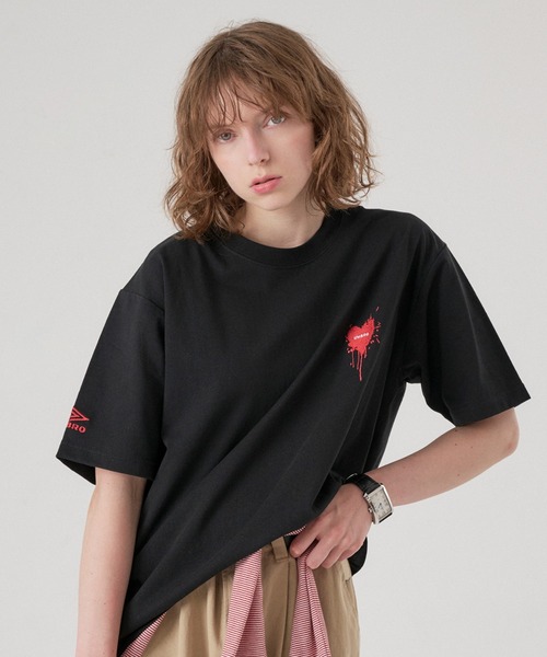 ONCILY（オンシェリー） tシャツ 「 UMBRO 」MELTING HEART LOGO T