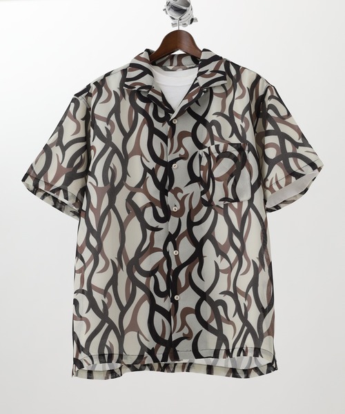 BIG MIKE（ビッグマイク） シャツ 半袖 BIG MIKE SS SHIRTS 総柄