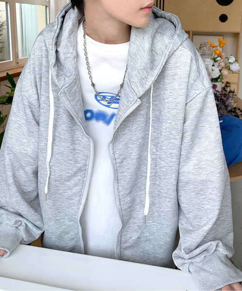 「neos」 ジップアップパーカー X-LARGE ブルー メンズ_画像2