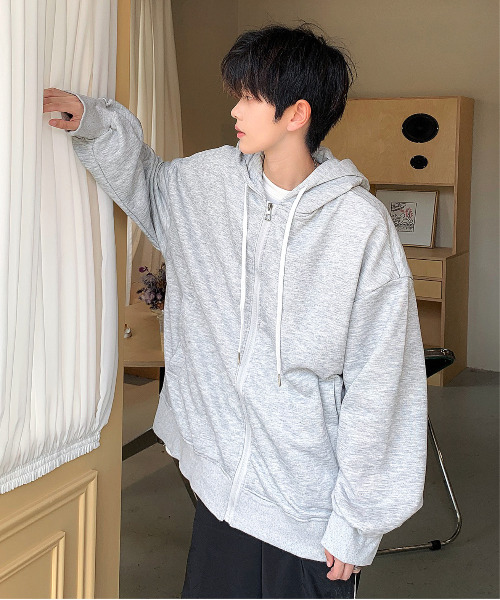 「neos」 ジップアップパーカー X-LARGE ブルー メンズ_画像6