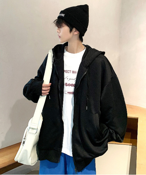 「neos」 ジップアップパーカー X-LARGE ブルー メンズ_画像7