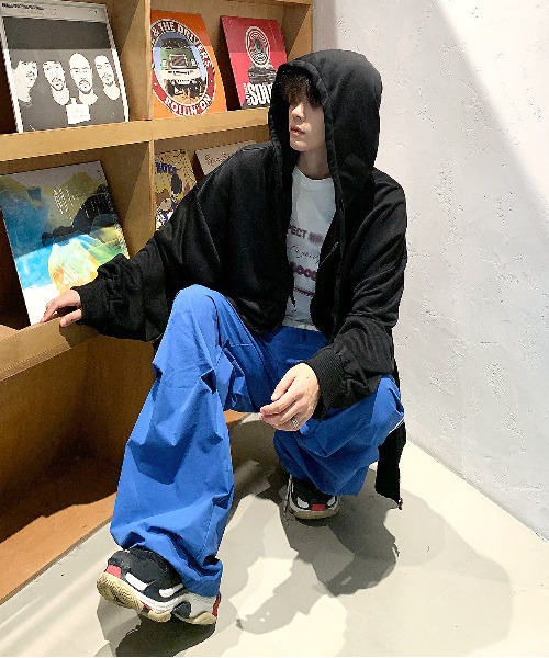 「neos」 ジップアップパーカー X-LARGE ブルー メンズ_画像8