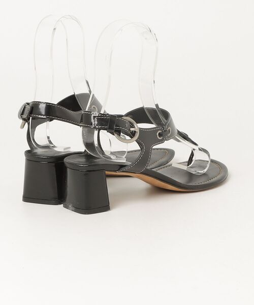 miu miu レザー トングサンダル ブラック miu miu（ミュウミュウ） トングサンダル 38.5 ブラック レディース
