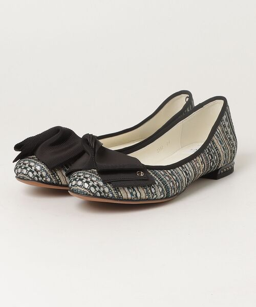 LANVIN en Bleu 「LANVIN Bleu」 フラットパンプス 24cm ブルー 