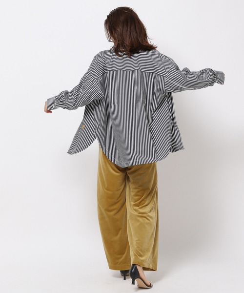 「HEREIAM」 長袖シャツ FREE ブルー レディース_画像9