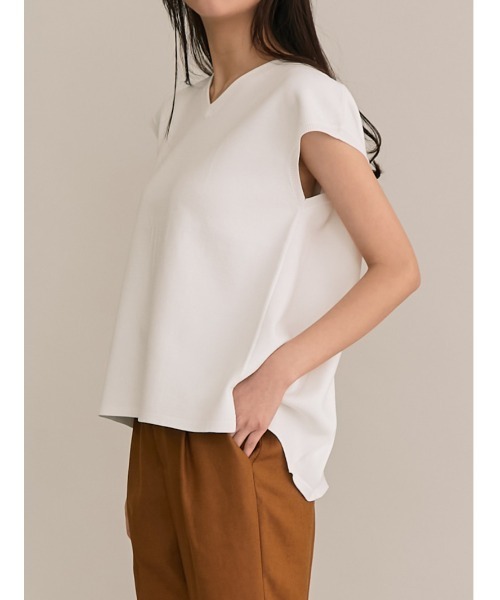 「TONAL」 ノースリーブニット 38 ネイビー レディース_画像3