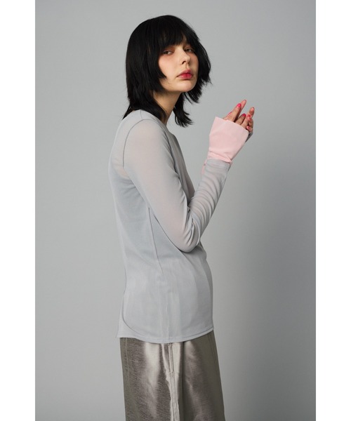 「HeRIN.CYE」 長袖カットソー FREE レッド レディース_画像6