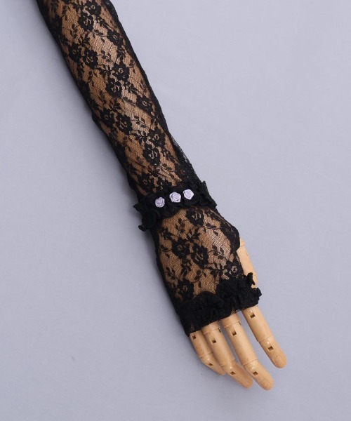 axes femme（アクシーズ ファム） 手袋 総レースロングアームカバー