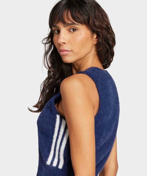 adidas（アディダス） ベスト ジレ フラッフィー ニットベスト 
