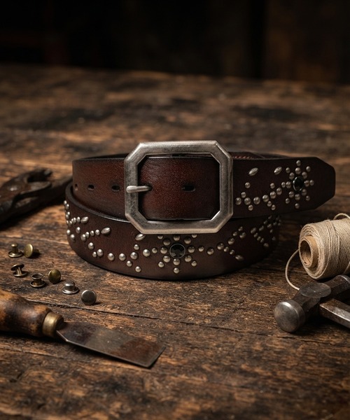 JACKROSE（ジャックローズ） ベルト TACHIYA 38mm スタッズベルト 2