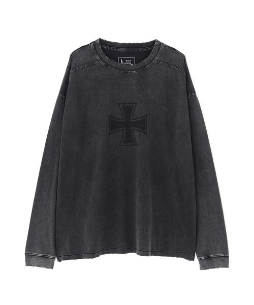tシャツ DankeSchon/ダンケシェーン/CHEMICAL BRUST RHINESTONE L/S TEE レディース メンズ