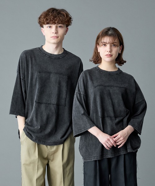 「RUUBON」 半袖Tシャツ L チャコールグレー メンズ_画像2