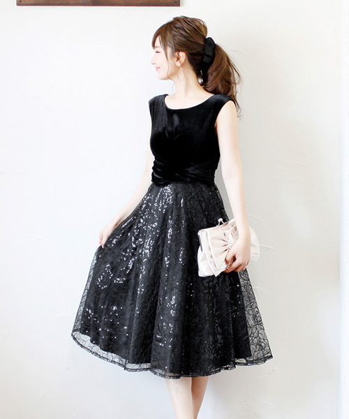 正規品 ドレス ベロア スパンコールレースパーティードレス 結婚式ワンピース 成人式 二次会 謝恩会 セレモニー 大きいサイズ対応フォーマルドレス セール開催中 Clinicagastroservice Com Br