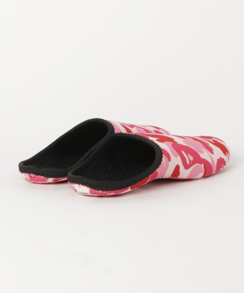 A BATHING APE 旅行 ABC SLIPPERS ＆ POUCH SET M : ZOZOTOWN