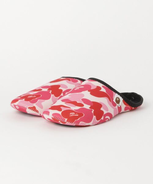 AAPEトラベルポーチセット A BATHING APE 旅行 ABC SLIPPERS ＆ POUCH SET M : ZOZOTOWN