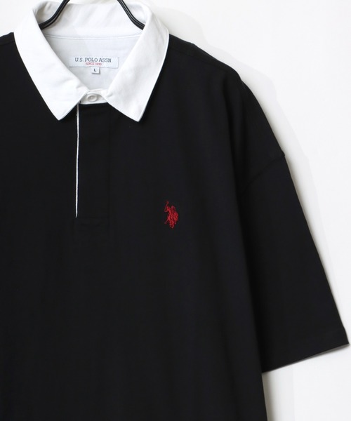ポロシャツ U.S. POLO ASSN./ユーエスポロアッスン ビッグシルエット ワンポイント ロゴ 刺繍 ラガーシャツ