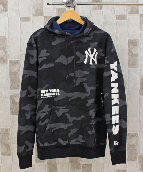 パーカー・フーディ NEW ERA MLB RAGLAN BLOCK HOODIE 4FT1744 Newera□MLB RAGLAN BLOCK Hoodie 起毛 □送料込 (New Era