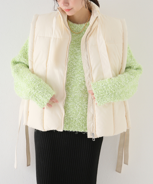 アウター 「GANNI / ガニー」Shiny Puff Oversized Vest：ベスト 