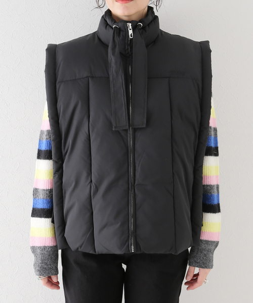 GANNI / ガニー】Shiny Puff Oversized Vest