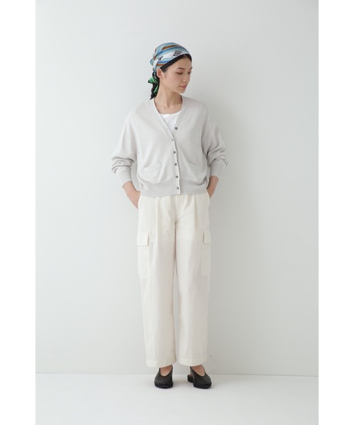 【新品タグ付き】human woman ペーパーヤーンカーディガン human woman（ヒューマンウーマン） ニット セーター ペーパーヤーン