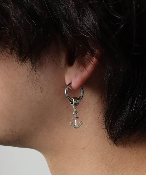FUNALIVE ピアス JON ステンレスデザインピアス(両耳2点セット 