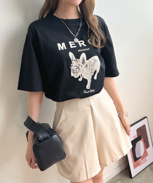Futier Land tシャツ 「綿100％」半袖MERCIロゴTシャツ