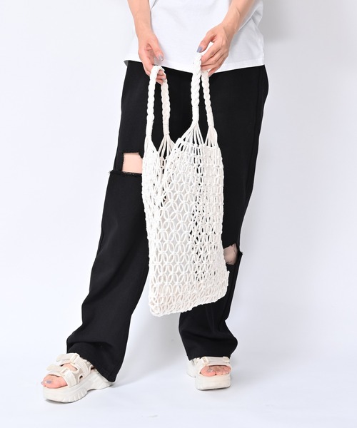 Alite cloth（アリーテクロス） ハンドバッグ マクラメ編みトート