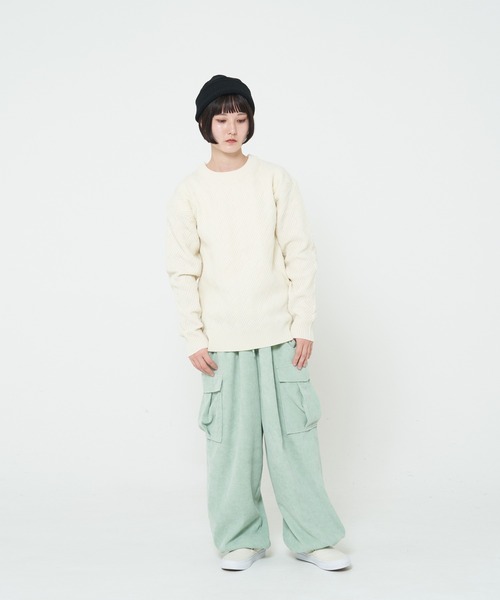 ROUGH TRADE カーゴパンツ コーデュロイワイドカーゴパンツ(M1) メンズ
